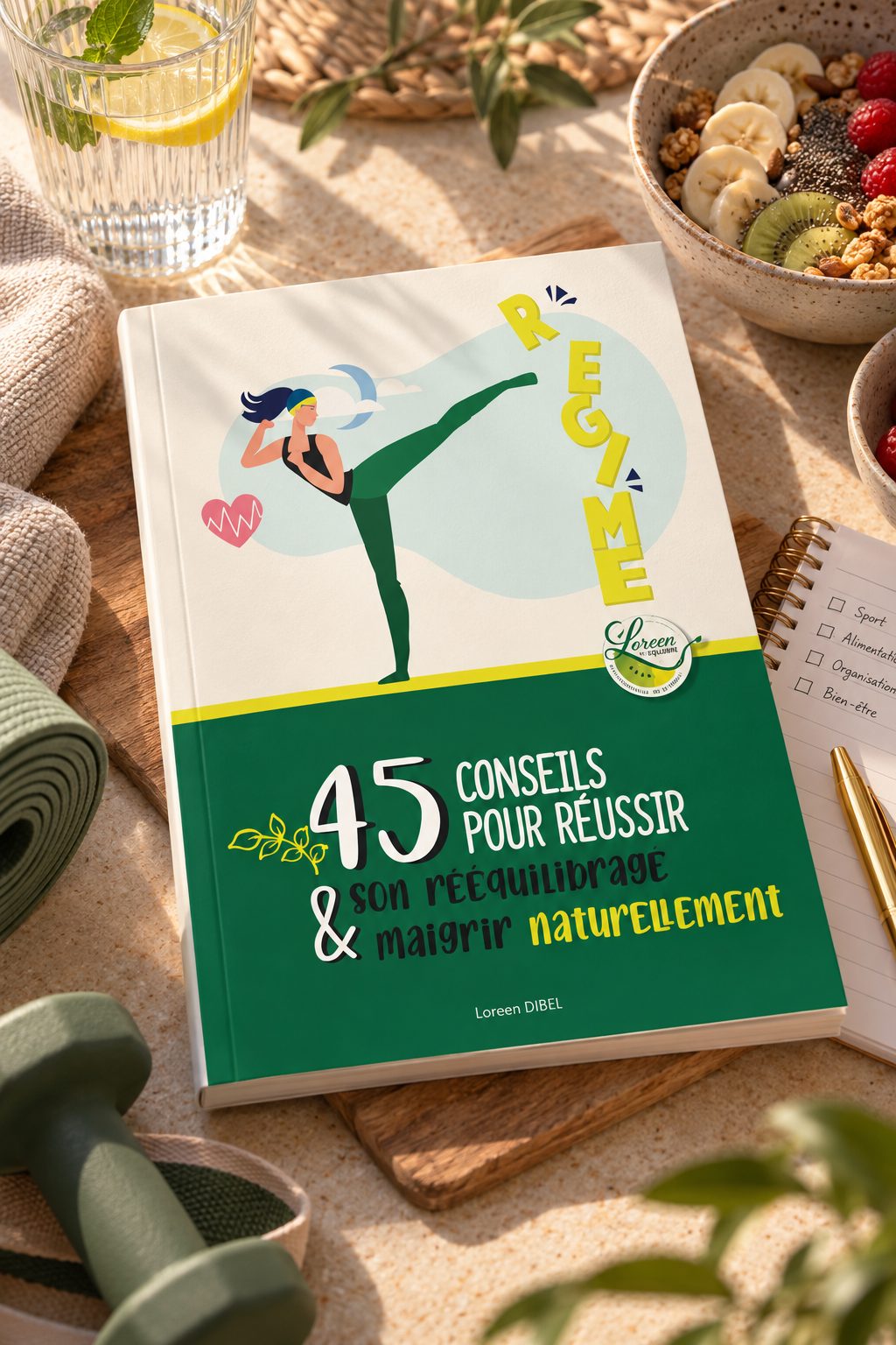 Ebook 45 conseils pour réussir son rééquilibrage et maigrir naturellement, de Loreen Dibel